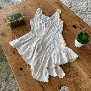 H&M asymmetrical top in light gray